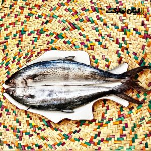 عکس ماهی قباد تازه جنوب در نمای کامل روی حصیر – مناسب برای خرید آنلاین از لیان مارکت